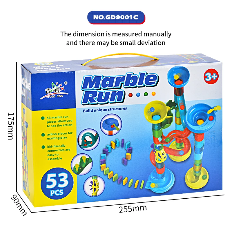 142-Piece 3D Marble Run Building Blocks - Large Rolly Slide Puzzle, Educational and Engaging Stacking Toy for Kids, Ideal for