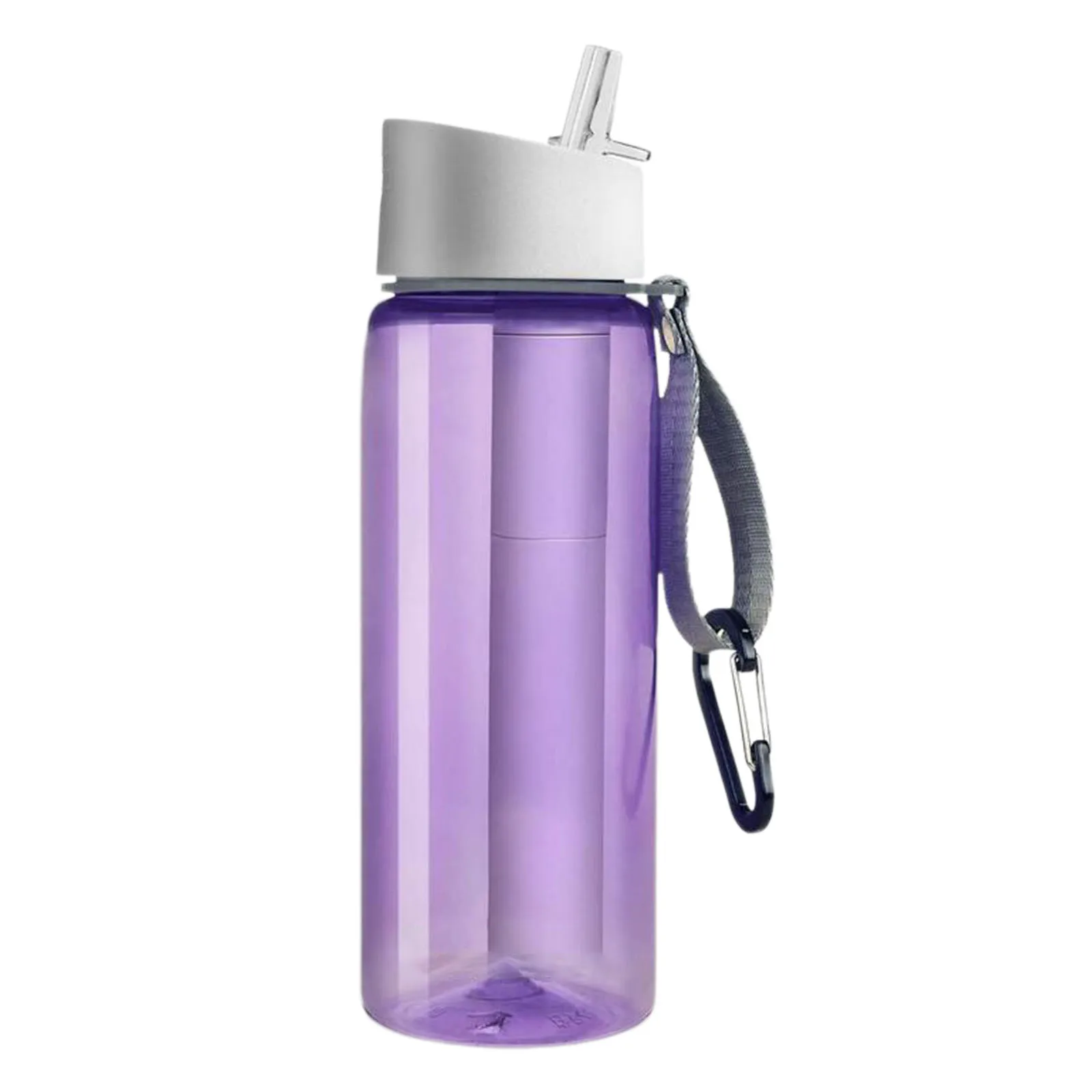 Garrafa De Filtro De Água Com Palha De Filtro De 4 Estágios, BPA Livre, Ajuste Para Camping, Mochila, Emergência