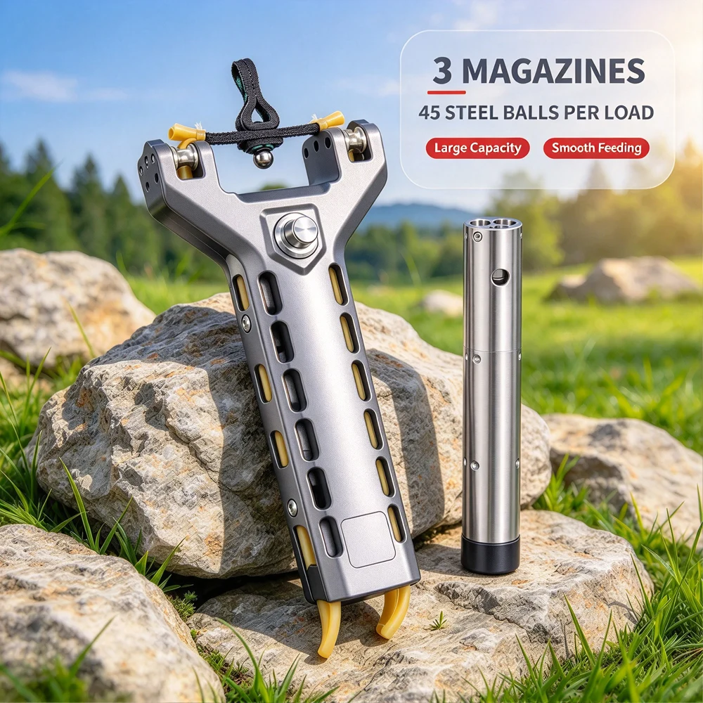 Automatic Loading Three Row Magazine Continuous Firing Outdoor Competitive Rapid Shooting Tool