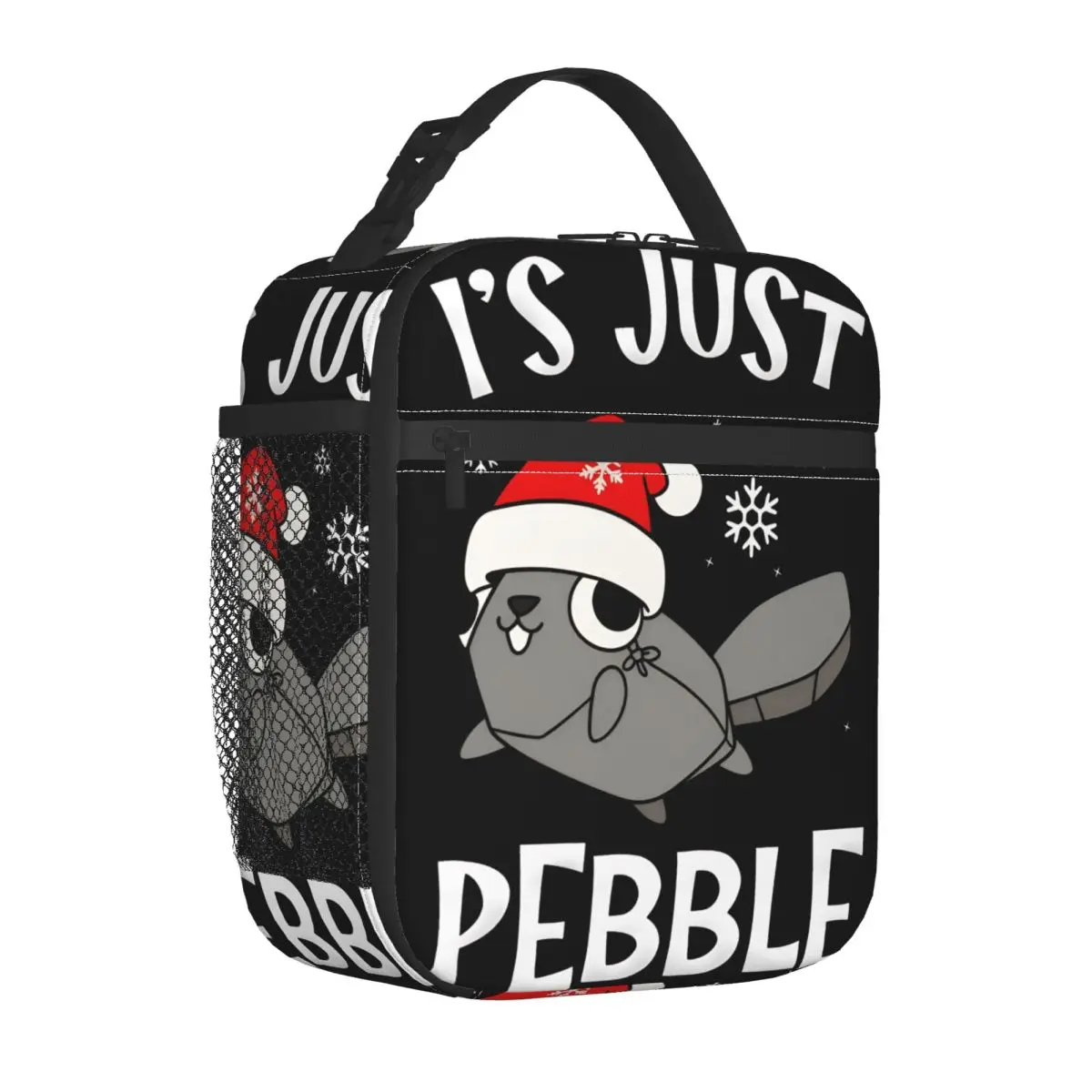 Dandys World Pebble عيد الميلاد معزول حقيبة الغداء وجبة كبيرة الحاويات حقيبة للحفاظ على البرودة حمل علب الاغذية كلية في الهواء الطلق بينتو الحقيبة