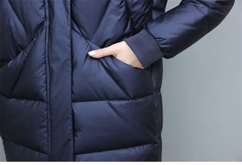 Down Cotton-Padded Jacket Women's Overcoat Winter 2026 New Thick Warm Parker Coat Fashion Loose Hooded Medium Long Cotton Jacket