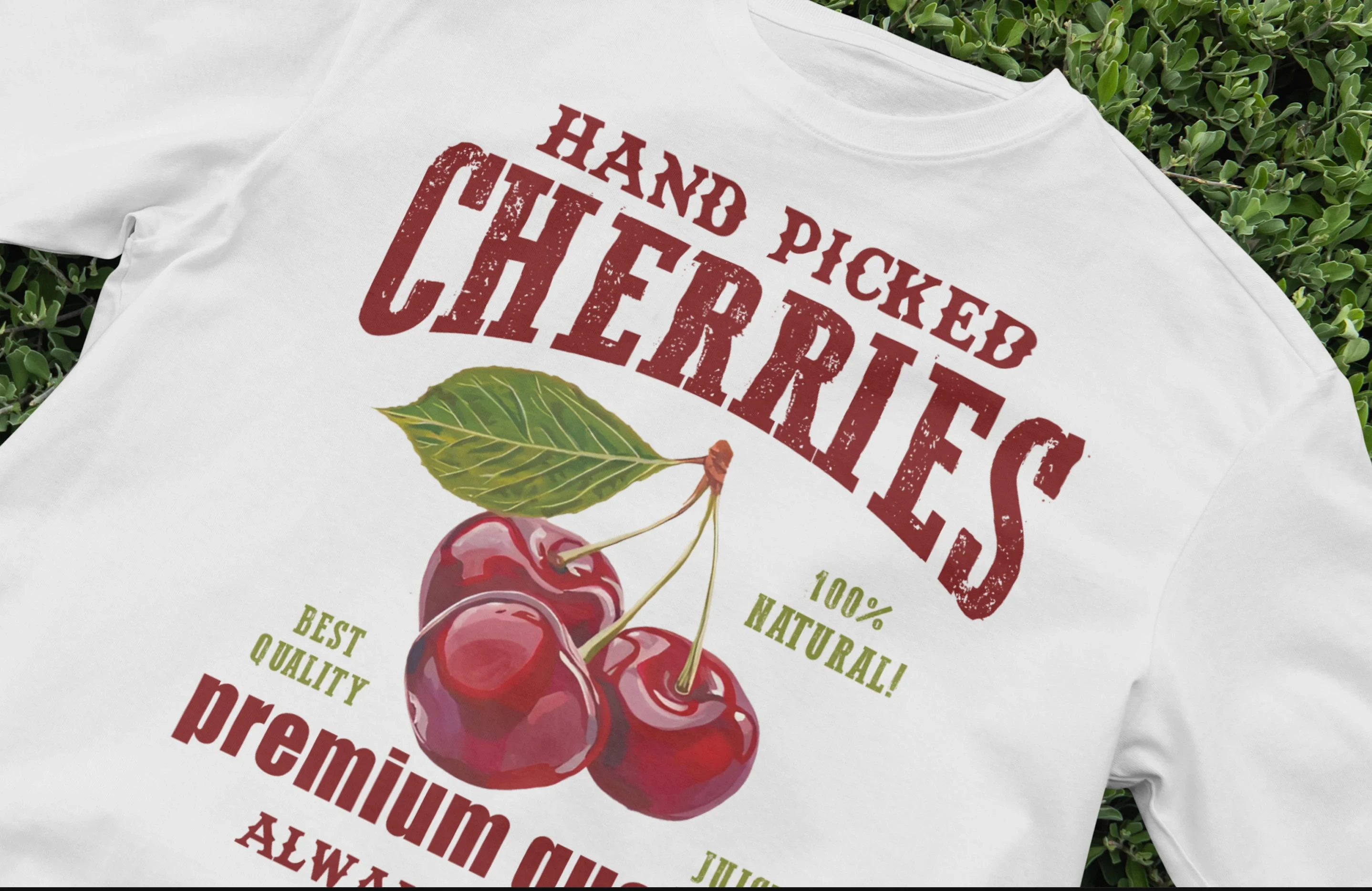 Cherry T-shirt, Aesthetic Fruit Shirt, Fruit Shirt, Vintage Shirt, Bohemian Shirt, Y2K Aesthetic Clothing, 2000s, Cute Shirt