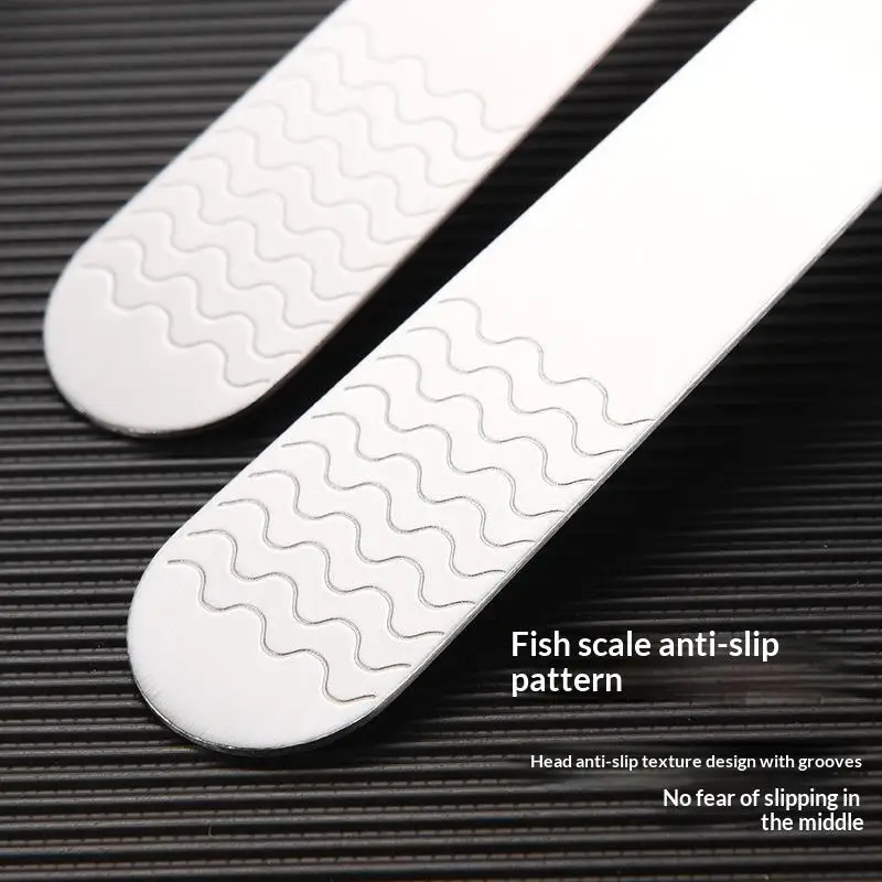 10Pcs 304 Stainless Steel Dumpling Filling Spatula Non Slip Grip Food Grade For Home Kitchen Dumpling Making Pastry Prep