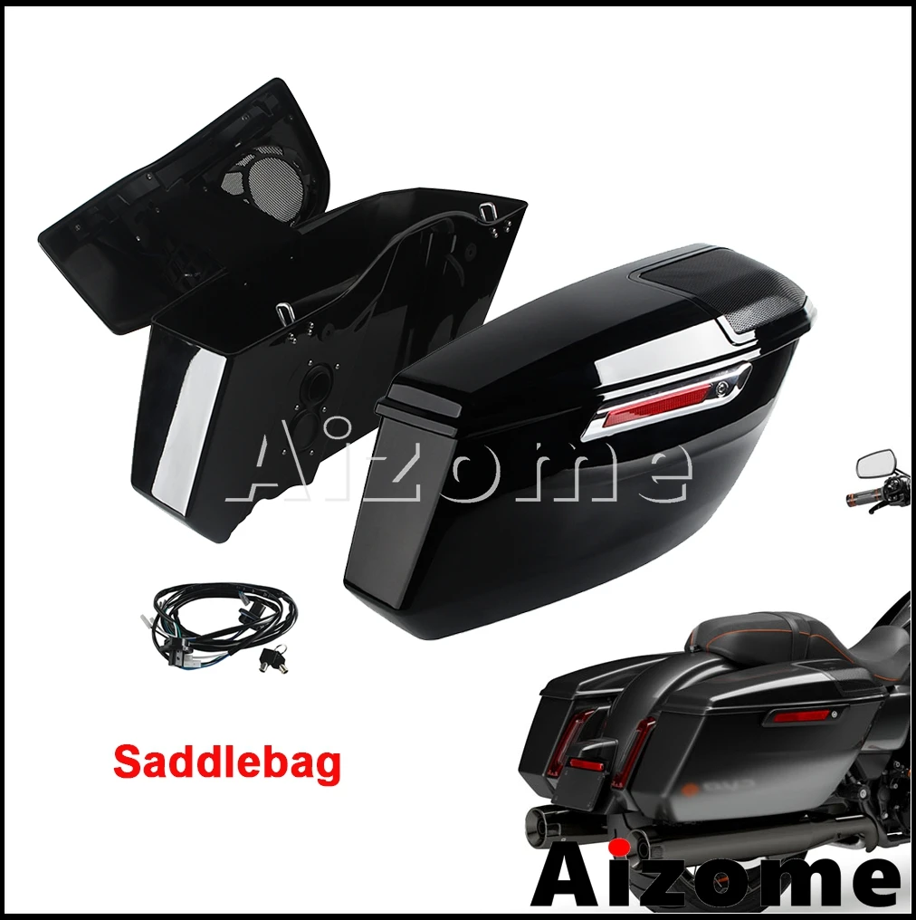 Hard Saddlebags For Harley CVO Street Glide FLHXSE FLHX FLHXU Road Glide FLTRX FLTRXSE FLTRXSTSE 23-25 Motorcycle Side SaddleBag