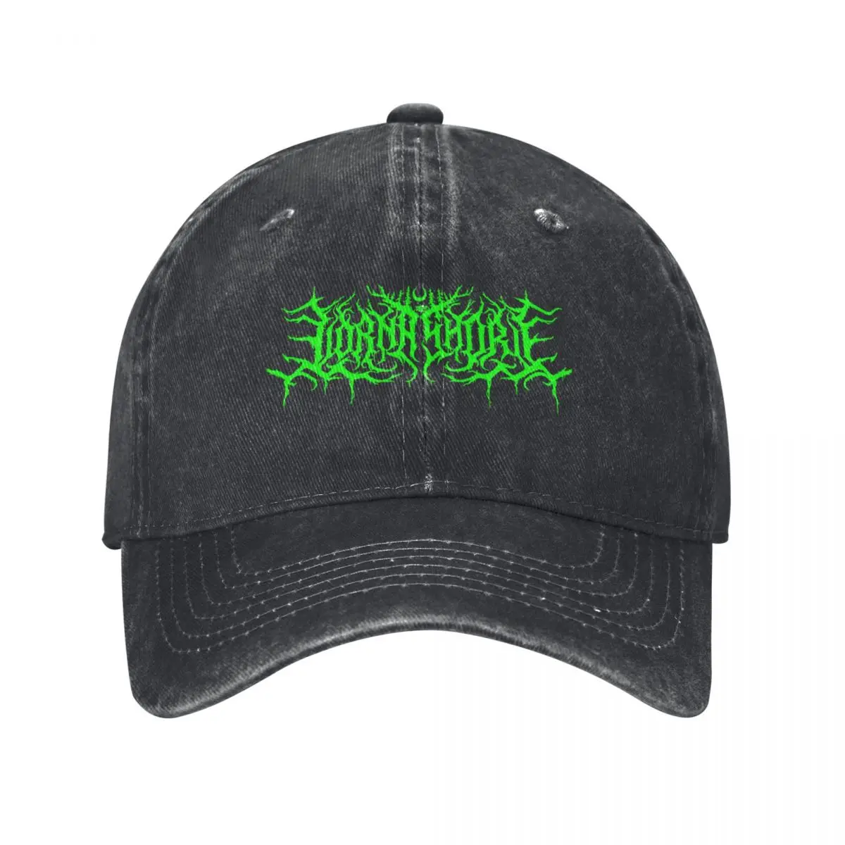 Lorna Shore - Original Band Logo - Fanart - Special Neon Green Edition Baseball Cap Hat Baseball Cap Christmas Hat Ladies Men's