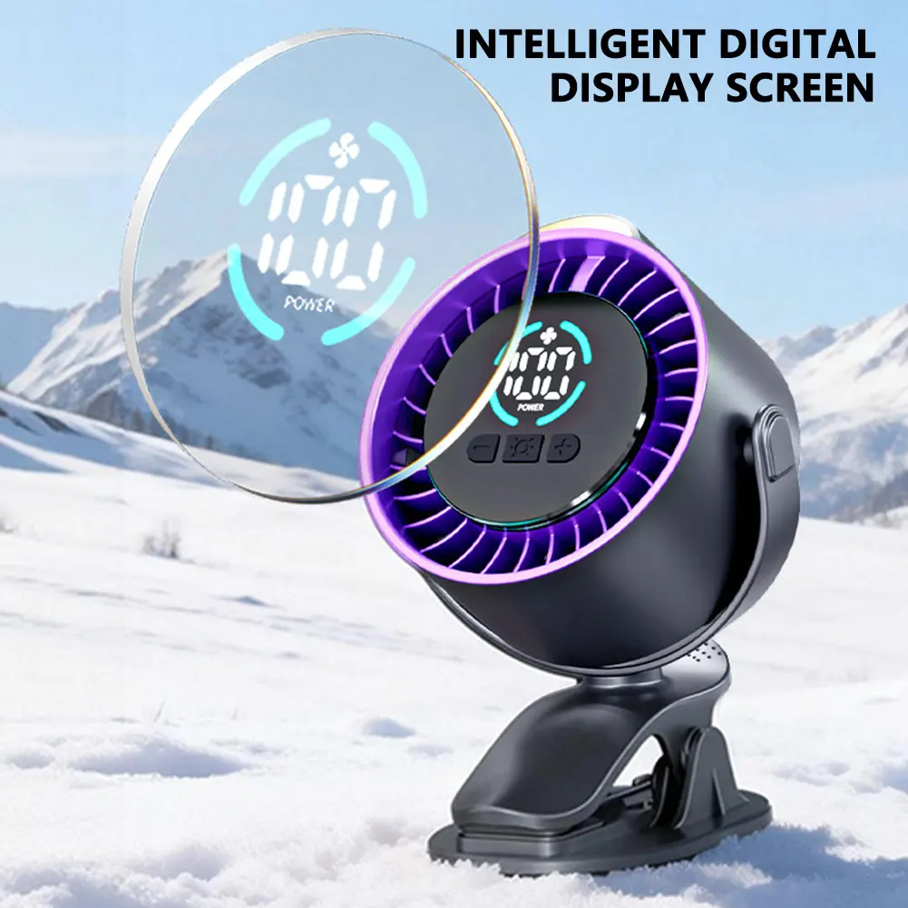 Smart Portable Fan Anti-Slip Clamp For Baby Strollers