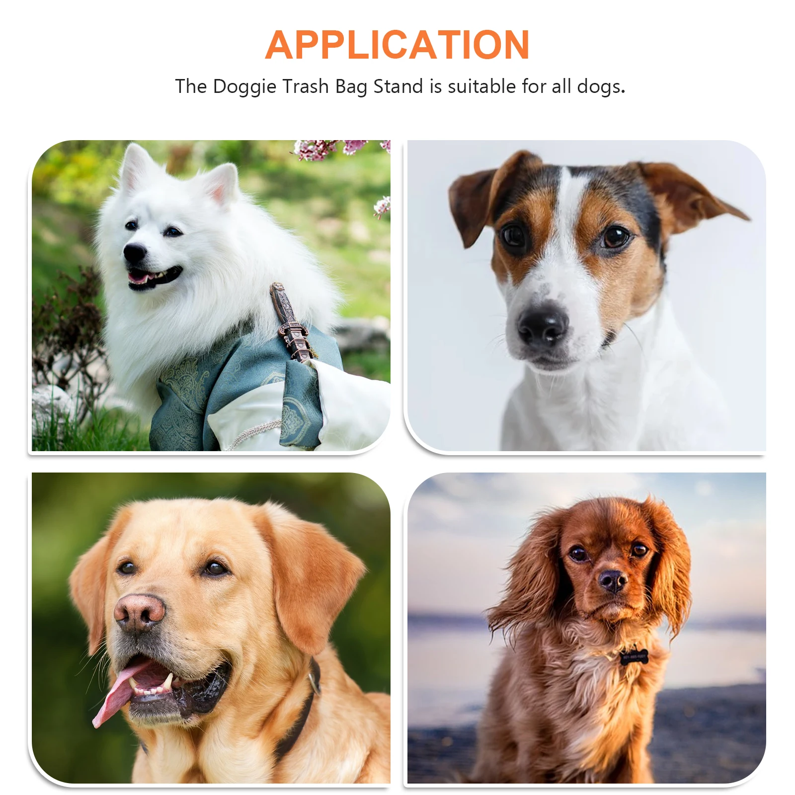 

4Pcs Pet Poop Bag Holder Hands-Free Silicone Clip for Leash Backpack Stroller Dog Poop Bag Clip Leash Waste Carrier Holder