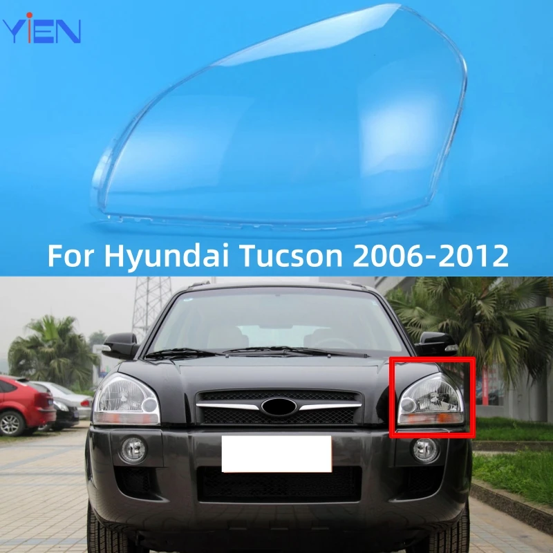 

For Hyundai Tucson 2006 2007 2008 2009 2010 2011 2012 Car Front Headlights Glass Cover Headlights Glass Lens Shell Replacement