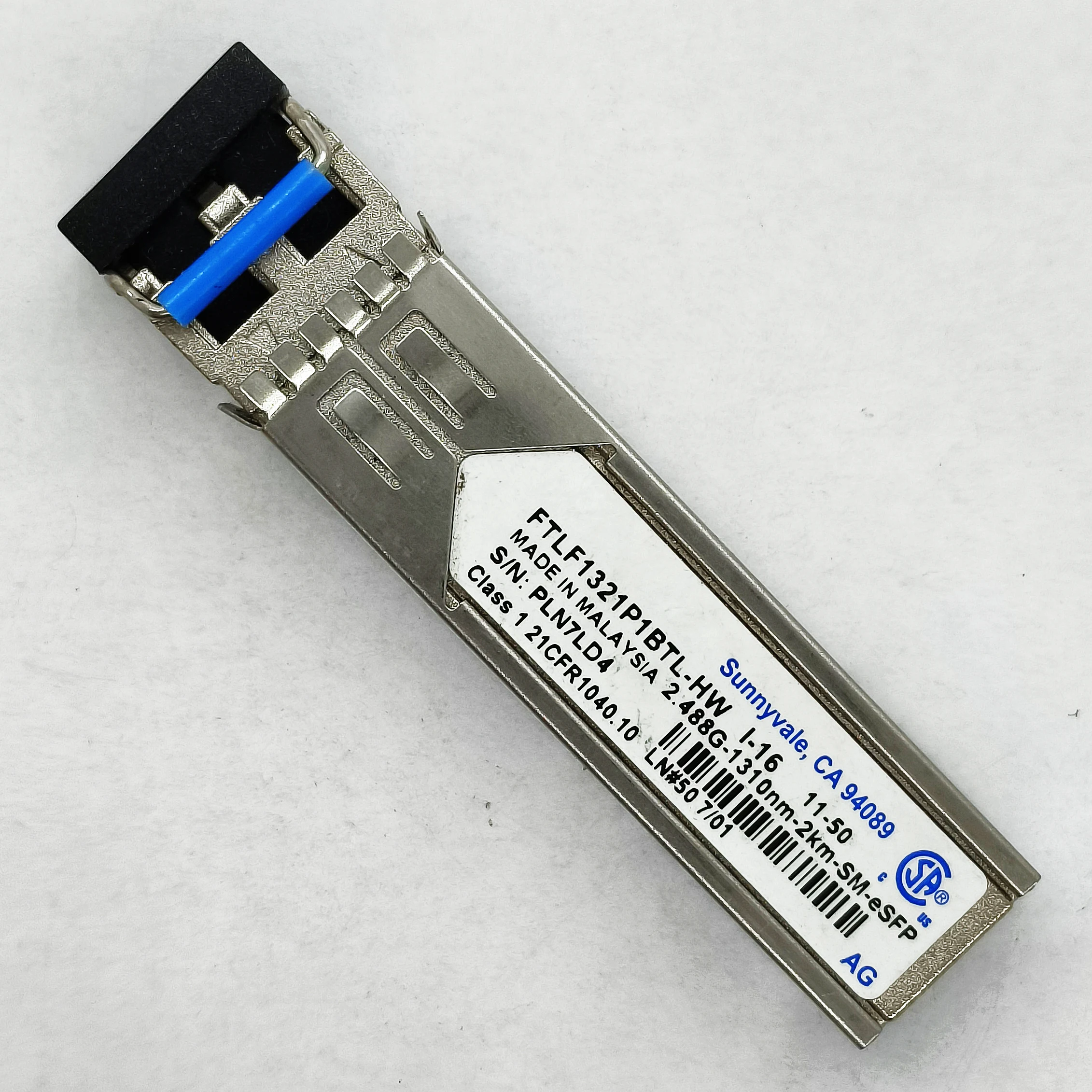 

Подлинный для Finisar 2GBase 2,67G 2km FTLF1321P1BTL-HW LR LX LH 1310nm SFP SM Дуплексный LC заряженный оптический модуль приемопередатчика