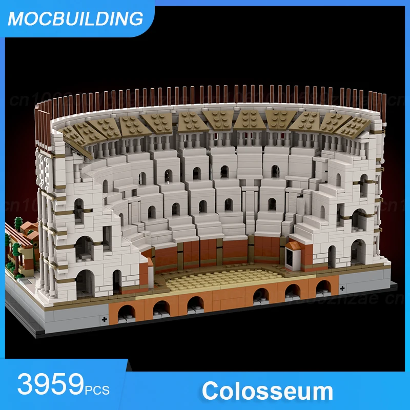 MOC Bouwstenen Colosseum & Acropolis van Athene Architectuur Model DIY Monteren Bricks Display Educatief Kerst Speelgoed Geschenken