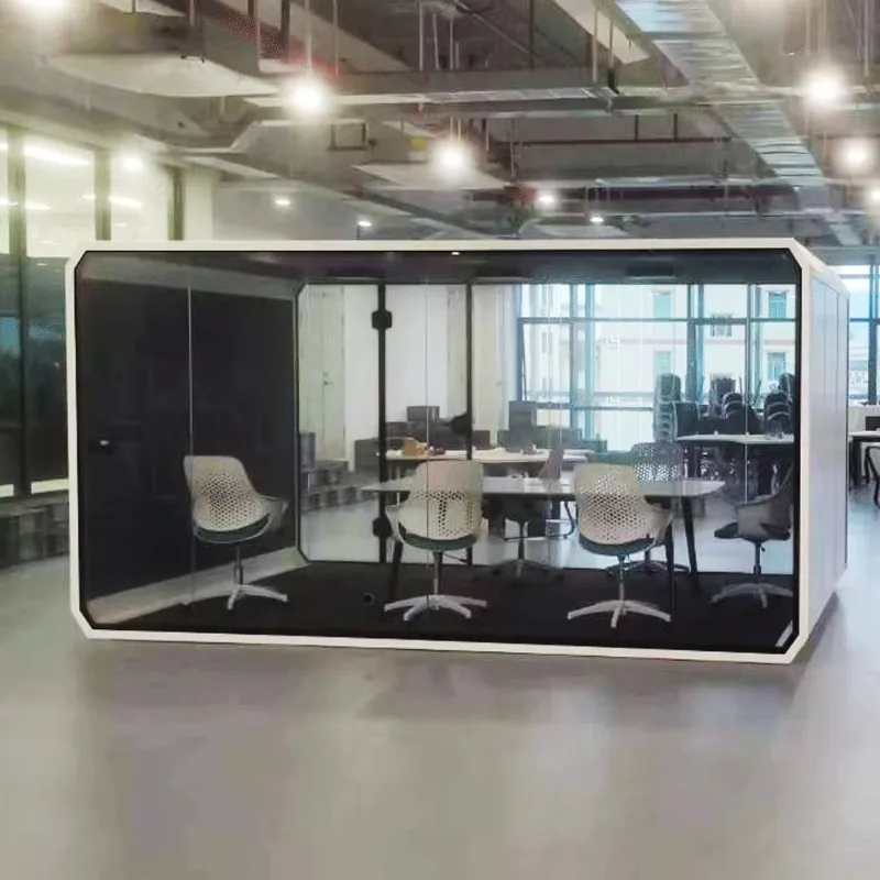Hot Sale High Quality Aluminum Alloy Prefabricated Indoor Outdoor Soundproof Meeting Office Booth Pods for Work