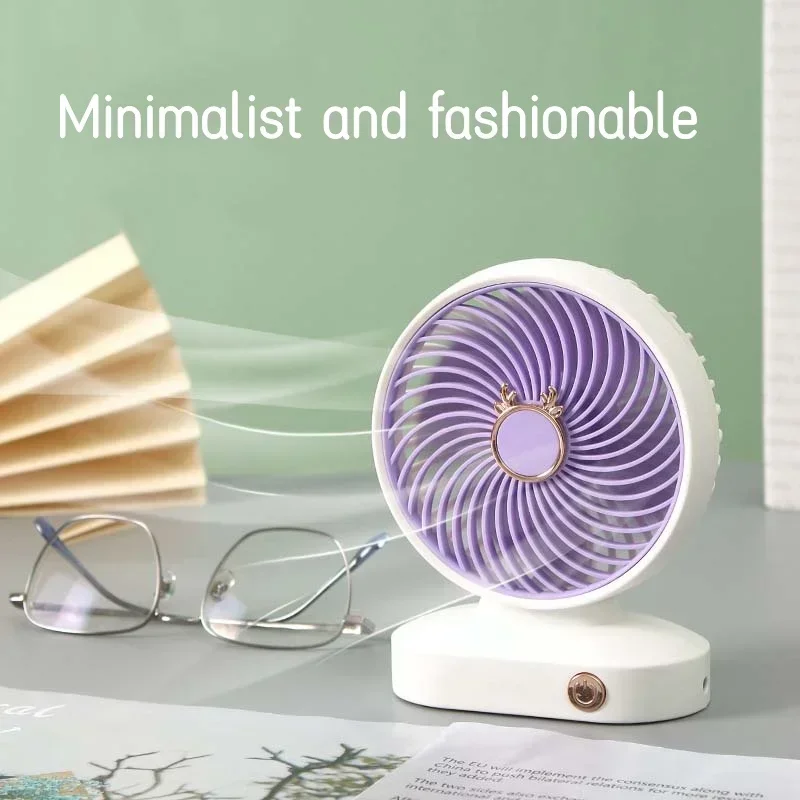 Cooling Fans USB Charging Powerful Rechargeable Portable Student For Home Office  Outdoor Electric Small Desktop Fan