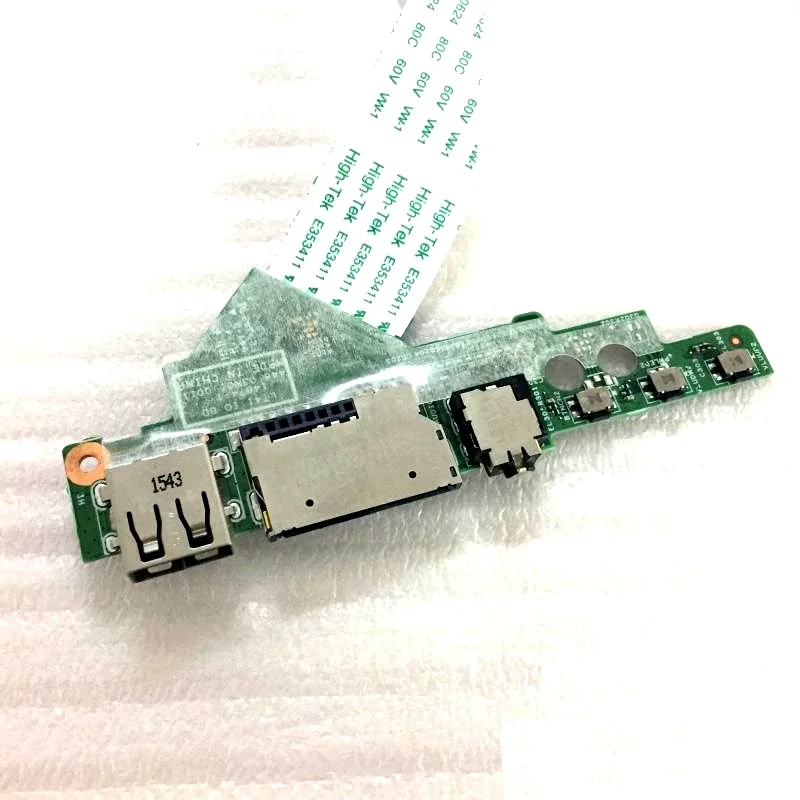 Genuine USB & Audio Jack Board For Lenovo Ideapad FLEX 3 1580 Edge2 15 448.03N01.0011 Micro SD Socket board Replacement parts