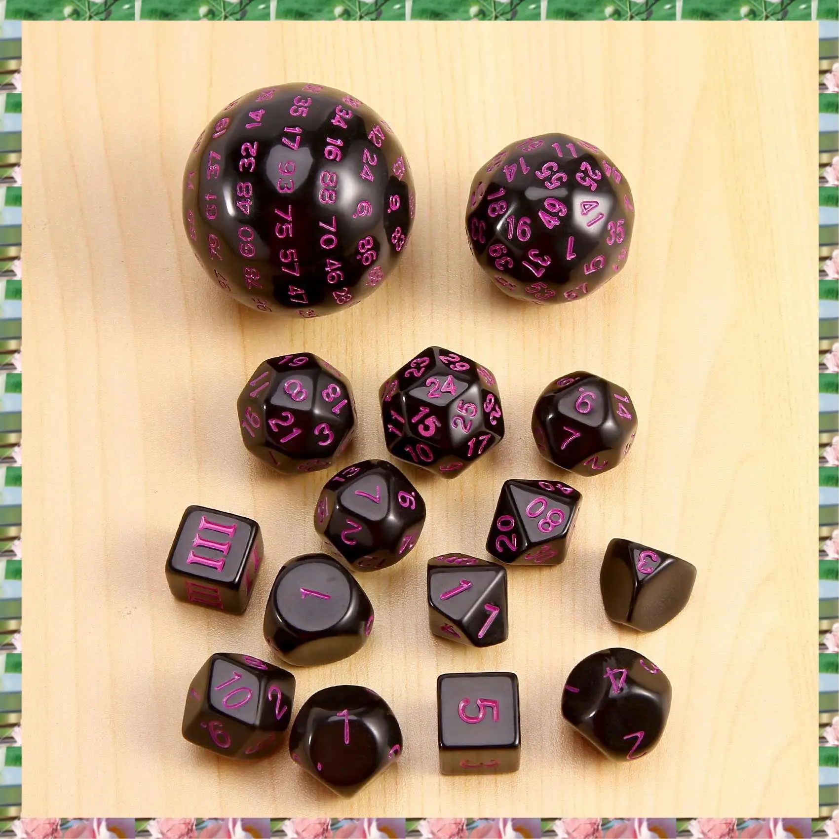 

Спортивные 15 шт., полный набор многогранных кубиков DND D3-D100, сферический набор кубиков для ролевых игр, принадлежности для настольных игр, 15 шт. C