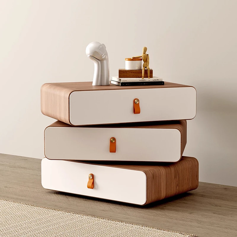 

Minimalist Nordic Bedside Table Trendy Style Storage Design Unique Night Table Modern Luxury Mesita De Noche Home Furniture