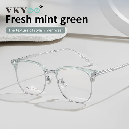 Imagen 2 del producto VICKY gafas de lectura clásicas personalizadas rectangulares con bloqueo de luz azul para mujer IP galvanizadas al vacío graduadas para hombres 71043