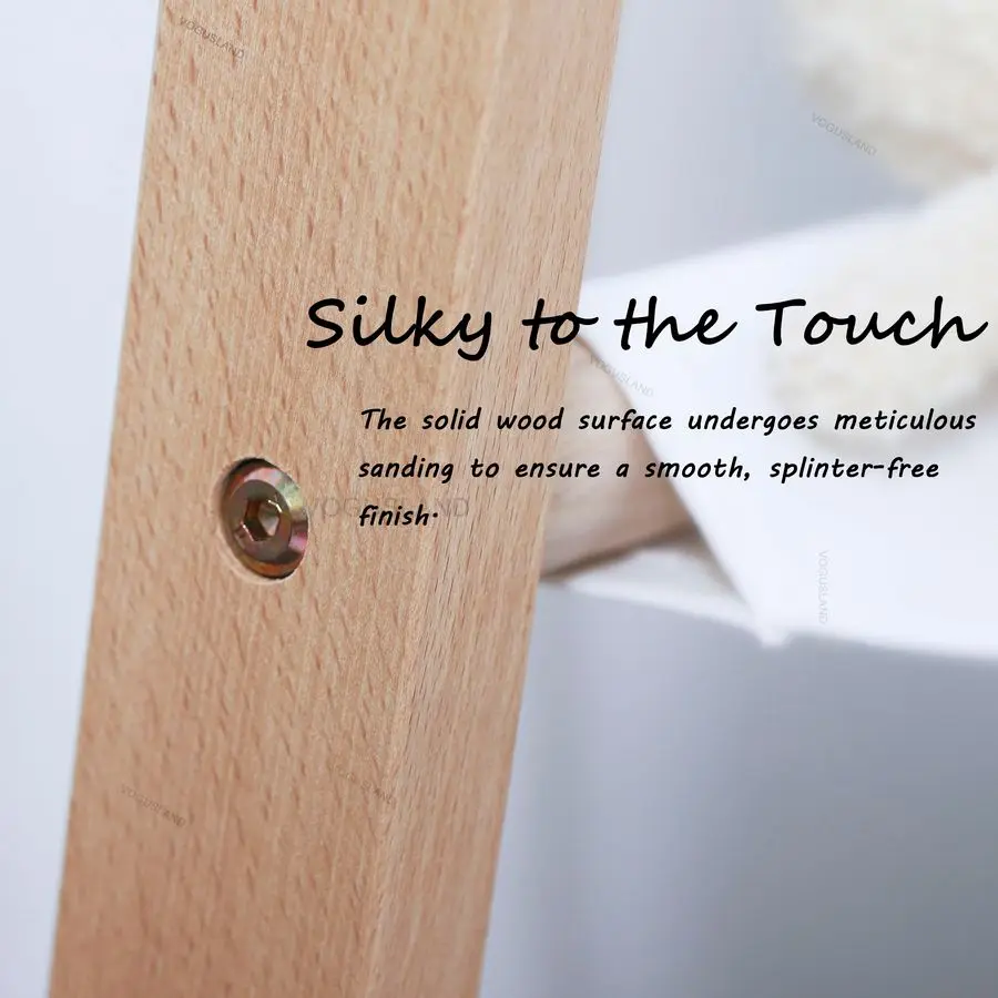 Dress up Rack, Child Garment Rack, Kids Clothing Rack with Storage Shelf Natural Beech, 29.5 L x 14.5 W x 40 H