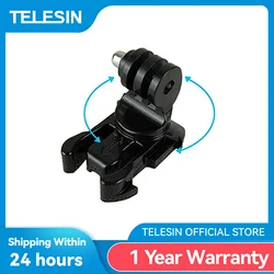 TELESIN 360 Degree Rotate J-Hook Buckle Vertical Surface Mount for GoPro Xiaomi Yi for DJI Osmo Action SJCAM EKEN Action Camera