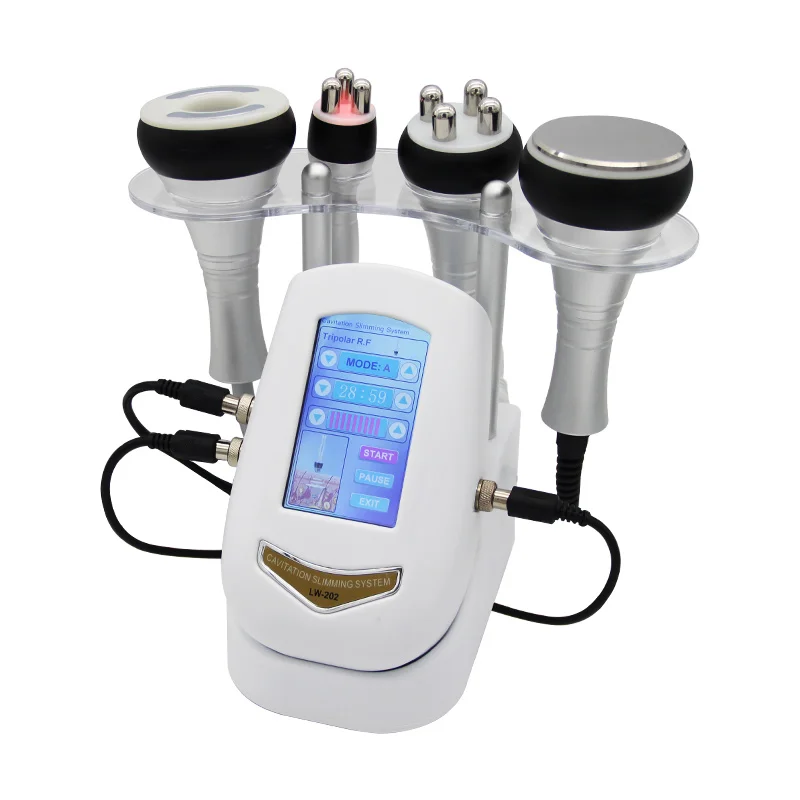 40K 3/4IN1 Cavitation เครื่อง pelangsing Badan อัลตราโซนิก RF เครื่องดูดสูญญากาศผิวกระชับ Alat pemijat wajah อุปกรณ์ความงามยกกระชับใบหน้า