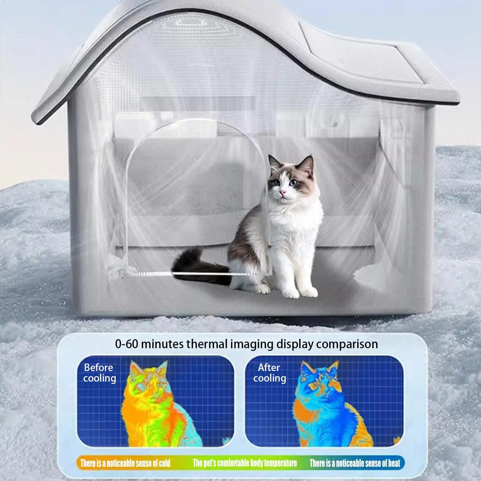 

Cat Air Conditioning House Summer Cat Cooling Tool Nest Dog Ice House Dog Four Seasons Cat Pet Ice House