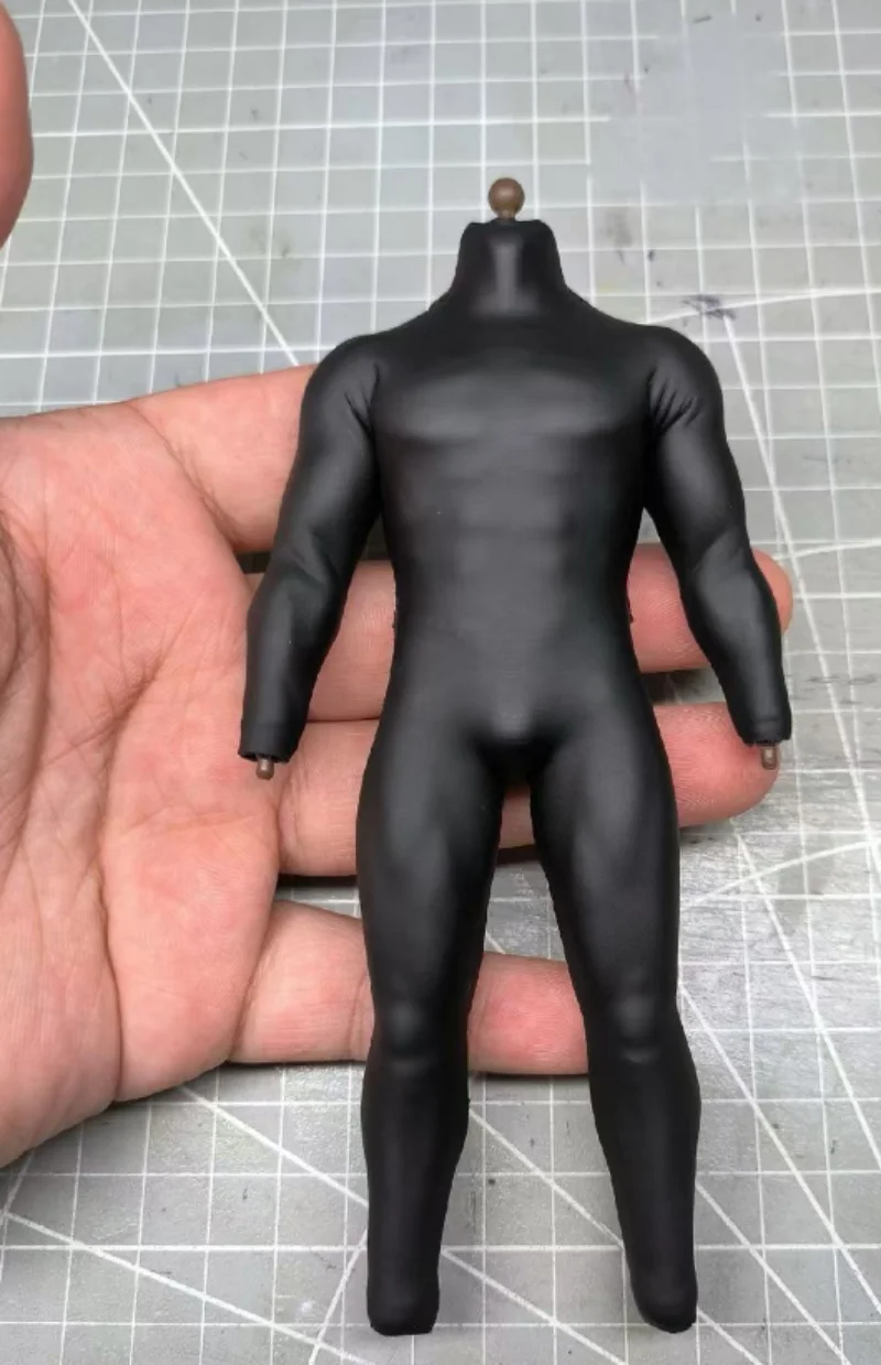 1/12 Scale Black Matte Black Jumpsuit Model for 6'' Vtoys