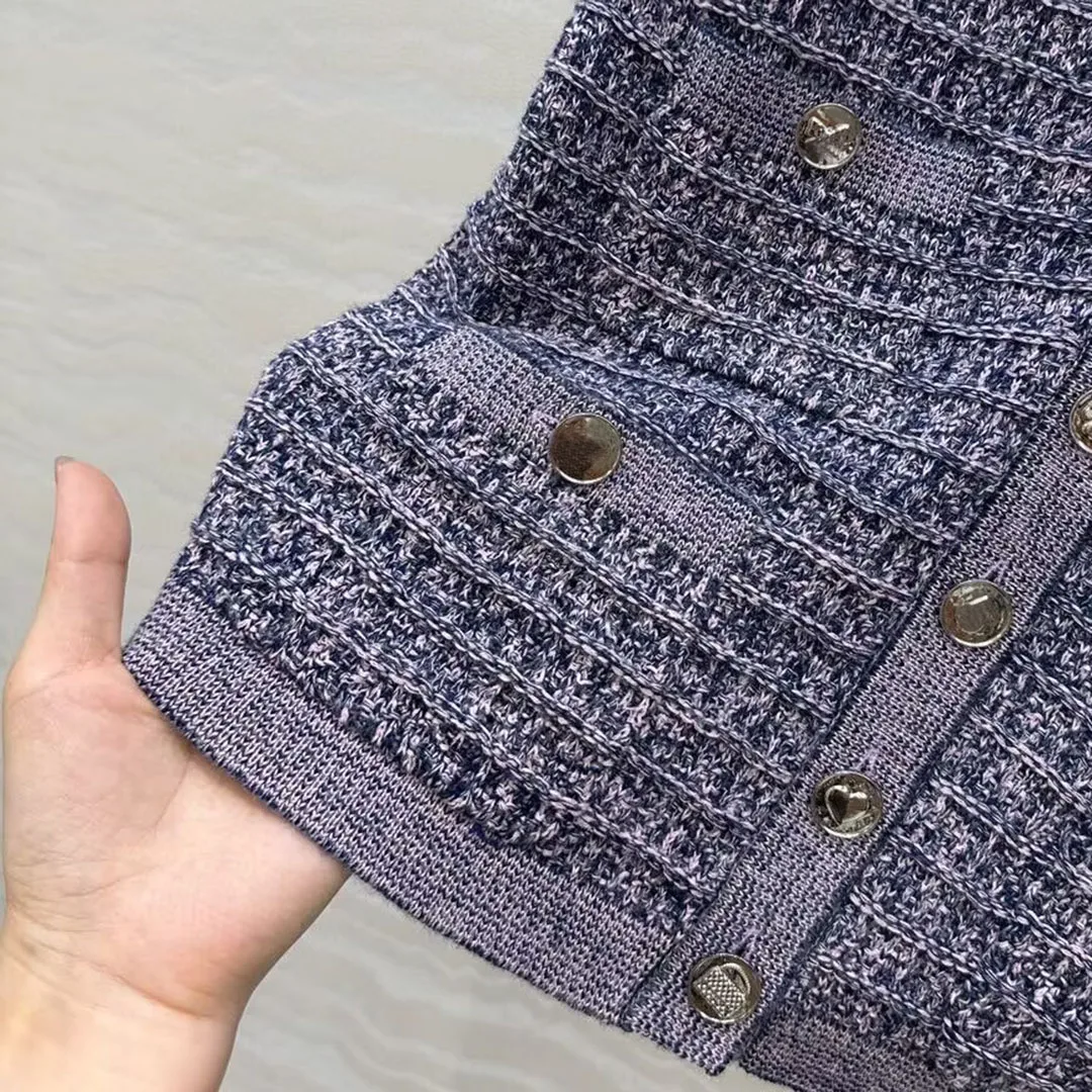 جديد الخريف الشتاء محبوك Cardiagns المرأة منقوشة الكروشيه الجاكار الخامس الرقبة طويلة الأكمام واحدة الصدر جيوب موضة لطيف سترة #4