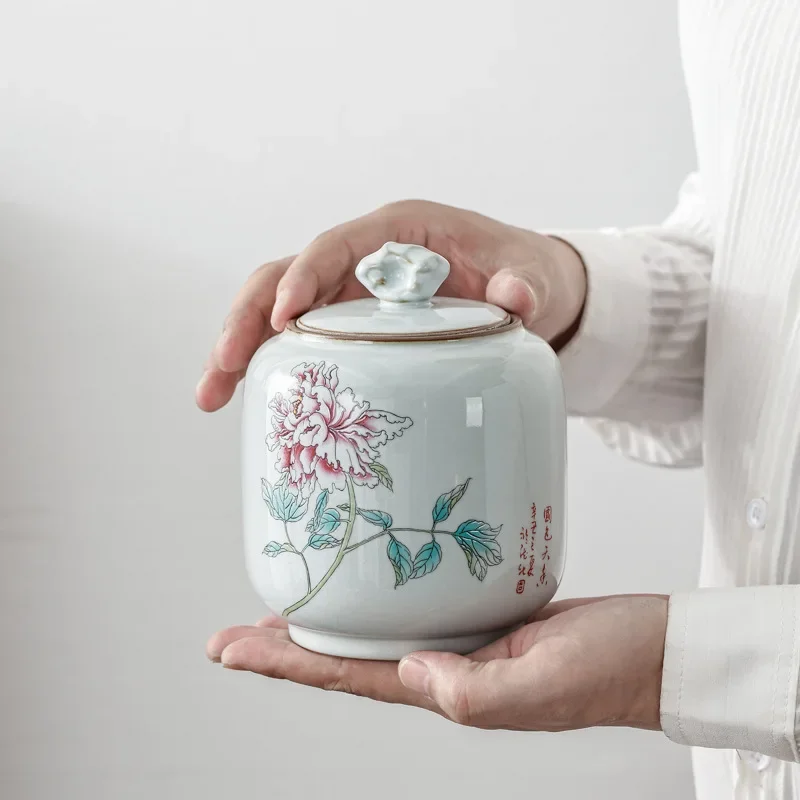 Tea packaging, large half a catty of household ceramics, tea can.