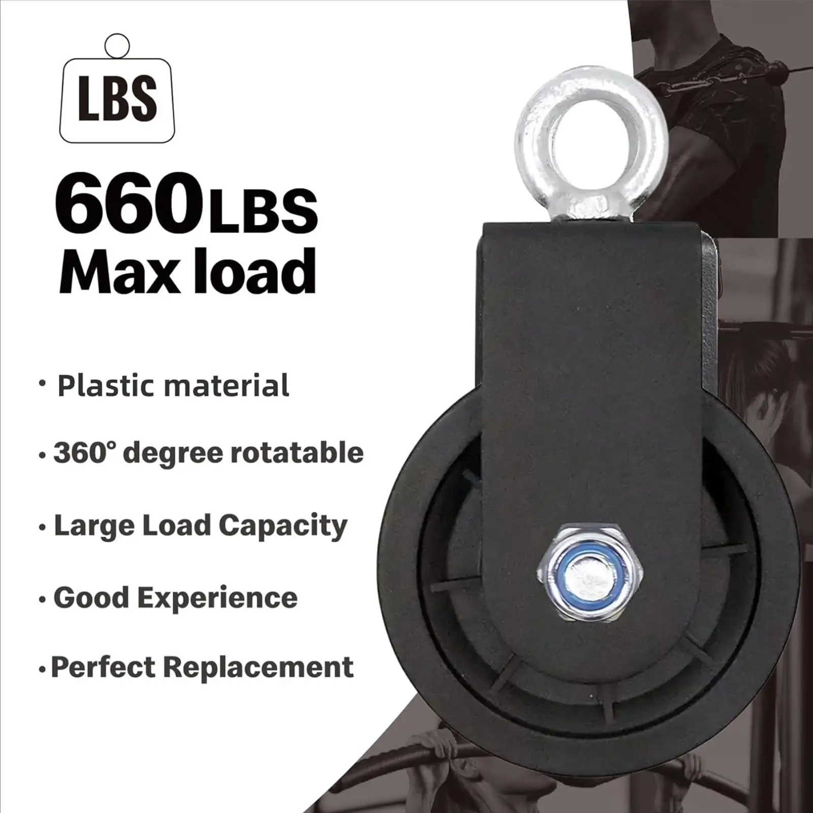 For Home Gym Heavy-Duty Mute Strength Trainer Lifting Pulley Training Equipment Stainless Steel Fitness Pulley System New