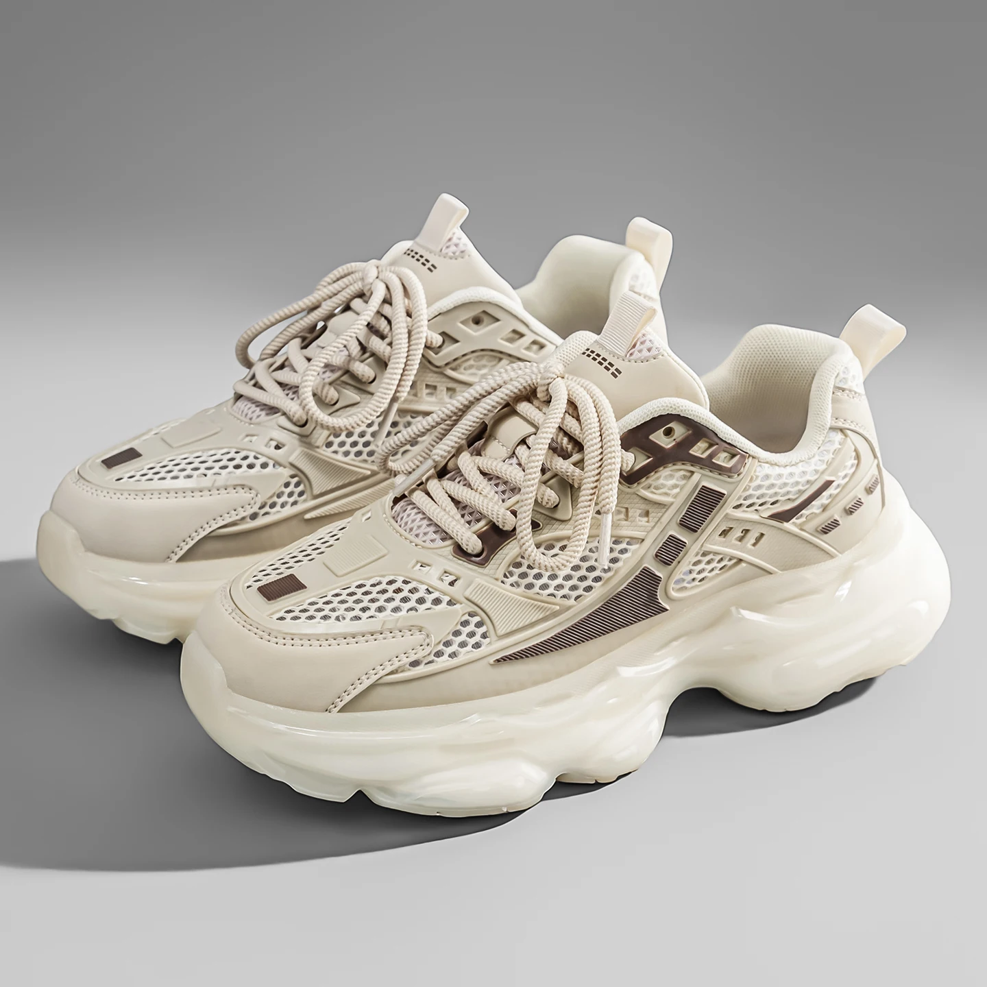 2026 Breathable Popcorn Sole Sneakers, Men's Multi-Color Fashionable Trendy Style