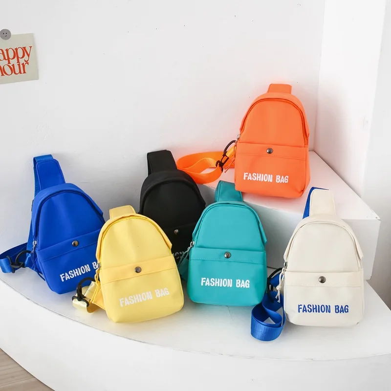 Saco mensageiro de nylon infantil, Bolsas de ombro para mãe e filhos, Bolsas de viagem para menina, bolsa no peito, 2024