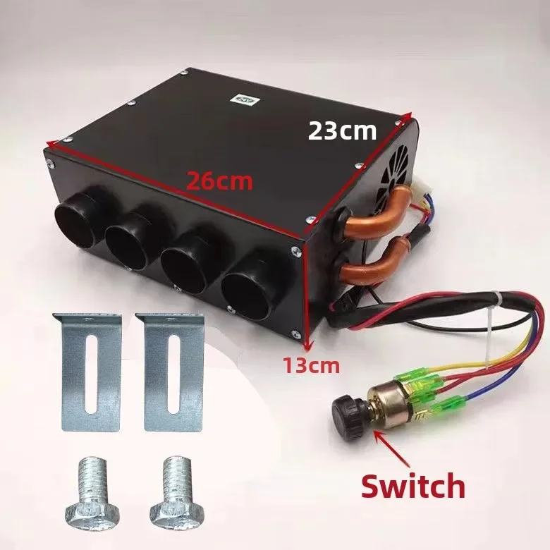 Durable Car Heater Car Heater 12v24v Four-hole Iron Shell Heater Plumbing Heating Water Tank Preheating