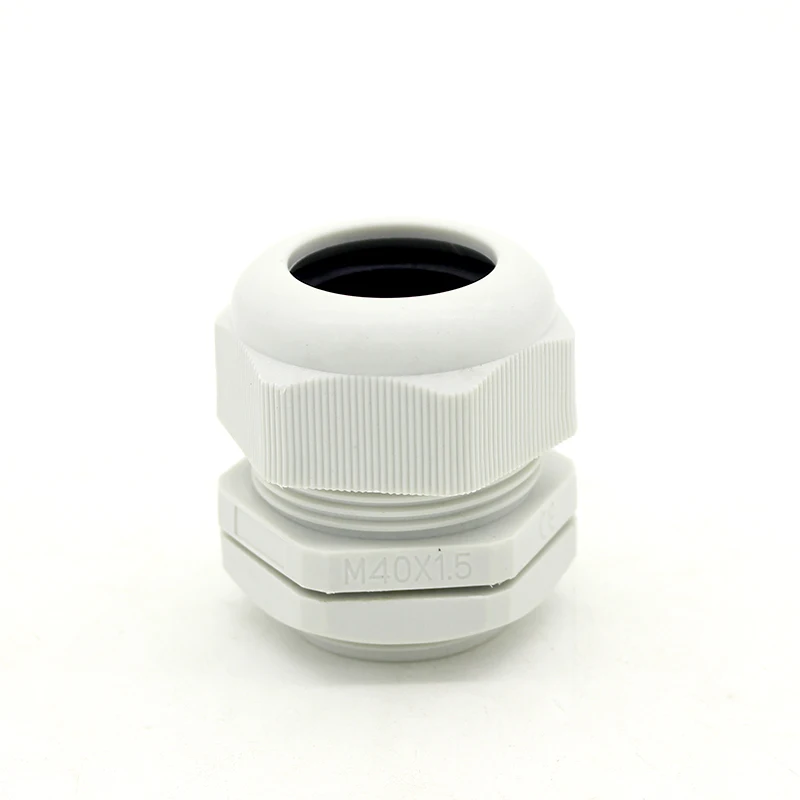 10 PCS Waterproof Plastic Cable Glands Entry PG7 PG9 PG11 PG13.5 PG16 PG21 Thread White Black Cord Grips with Lock Nut Sealing