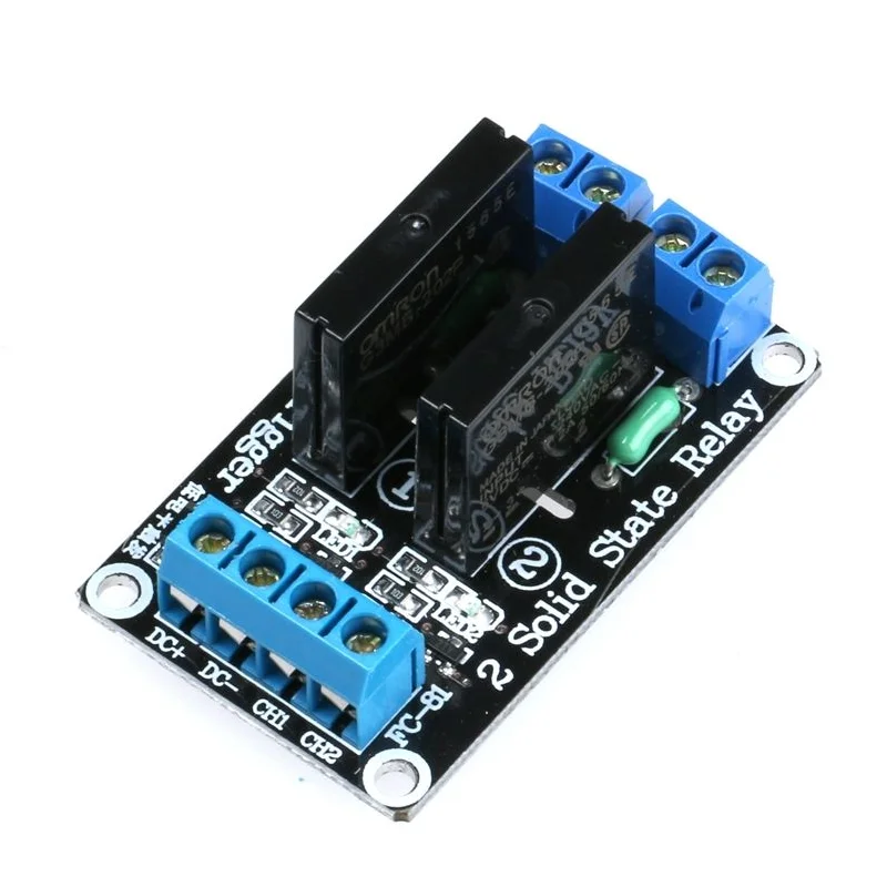 1PCS 2-way solid state relay module 5V low level trigger 250V2A relay module New In stock