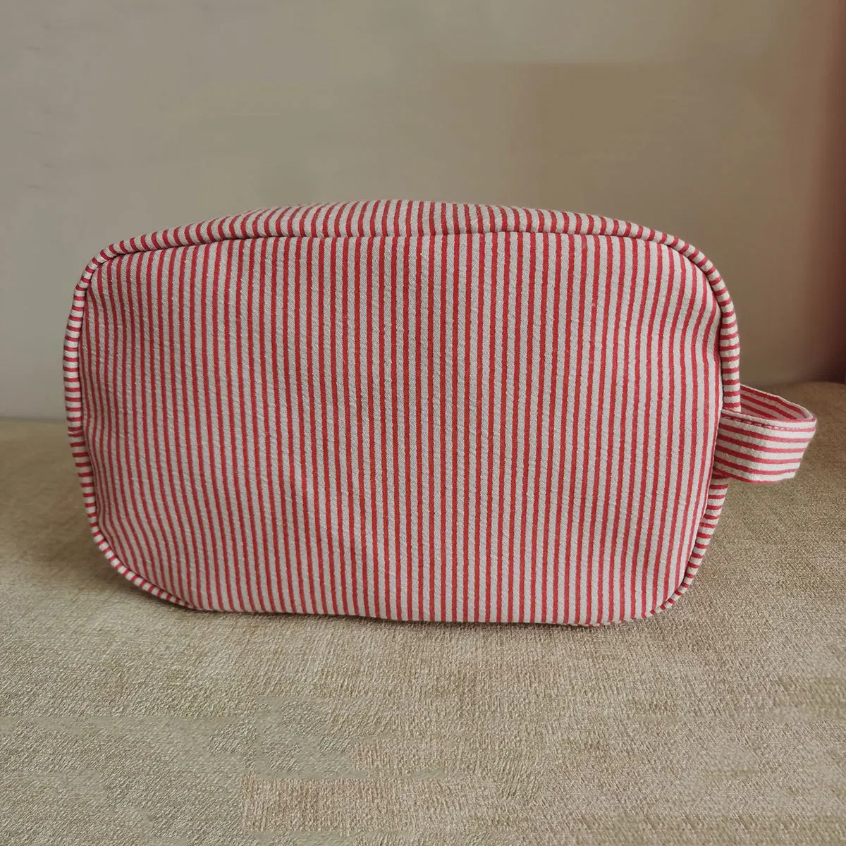 Striped Bubble Makeup Bag Personalized Name Travel Storage Bag Washing Bag Cosmetic Handheld Storage Bag