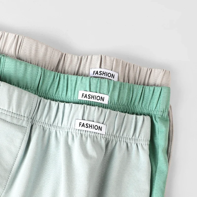 ملابس داخلية للرجال الملاكمين المنزل بيجامة السراويل مريحة القطن الملاكمين الصيف فضفاضة المنزل السراويل السهم السراويل