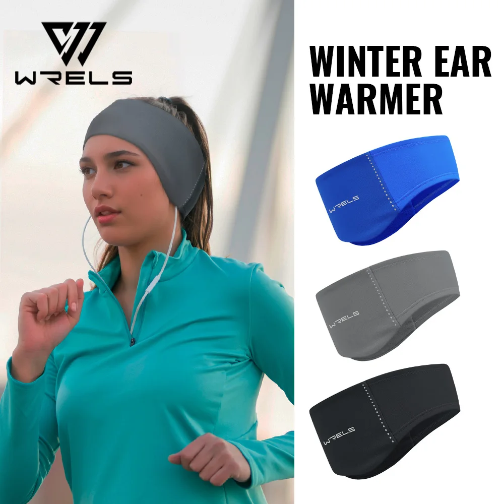 

Теплые флисовые наушники-повязки WRELS для фитнеса и бега, дышащие, влагоотводящие, быстросохнущие, эластичные, для мужчин и женщин