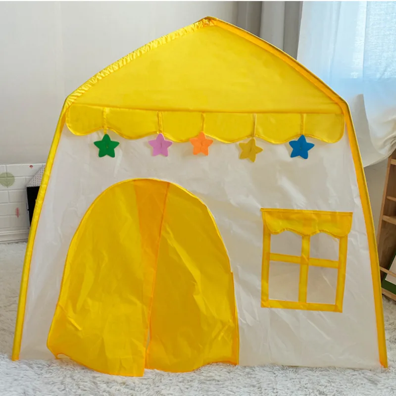 Tente de jouet d'intérieur pour enfants, lit de tipi de princesse pour filles et garçons, maison pliante, jeu Wigwam pour enfants, cadeau