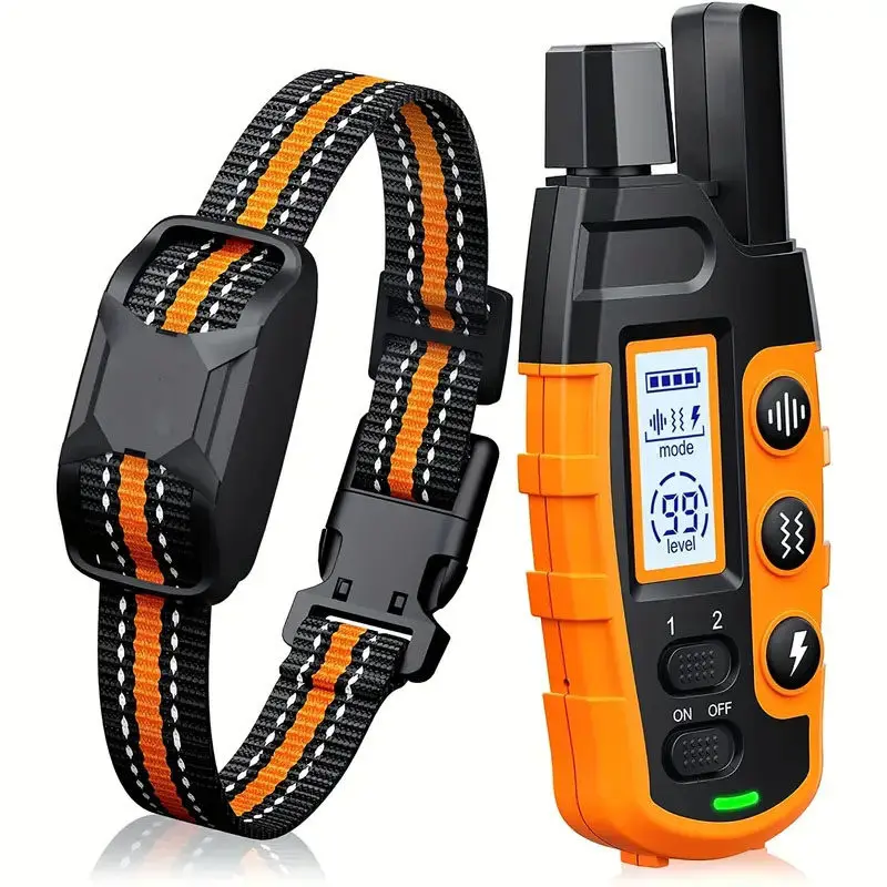 3300Ft Electric Dog Training Collar Remote Control Waterproof Pet BehaviorFor 5-120lbs Puppy With Shock Vibration