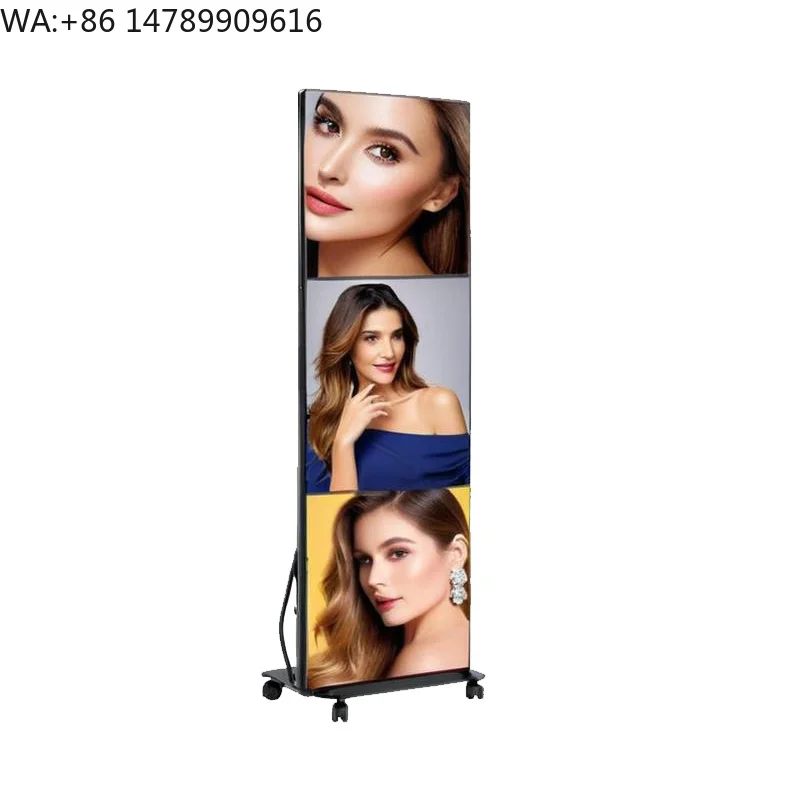LEDFactory Customized Indoor Intelligent Foldable Advertising Screen Poster Display For Shopping Mall