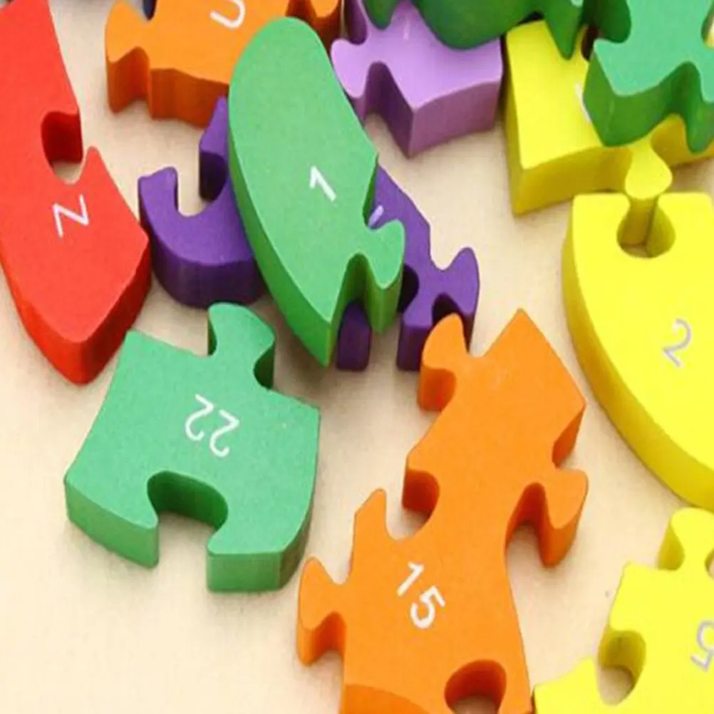 Motorcycle Jigsaw Puzzle 3D 26 English Alphanumeric Puzzle Educational Kids Early Learning Wooden Puzzles Hand-Eye