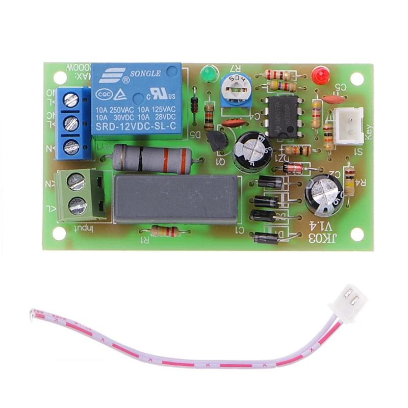 220V Trigger Delay Turn On Off Board Timer Module PLC Adjustable