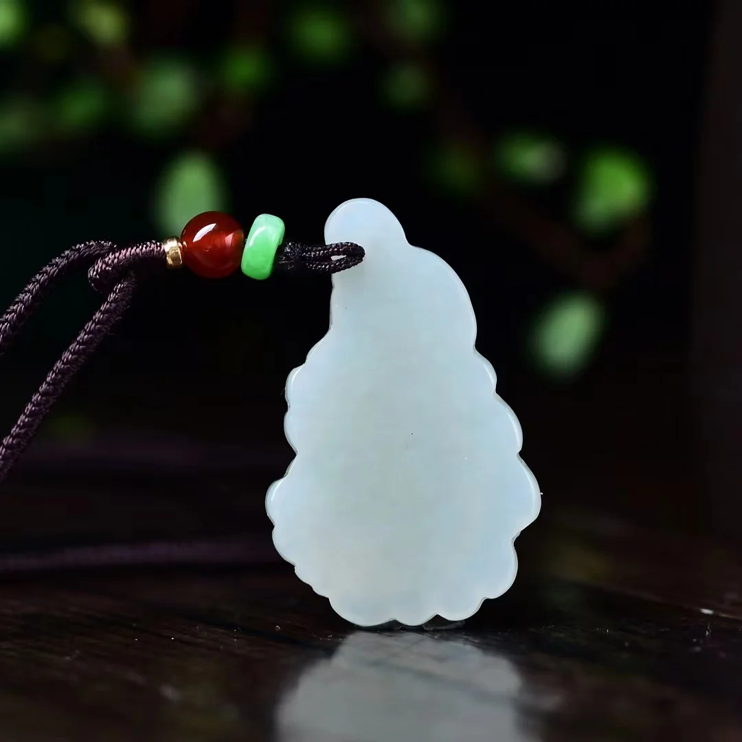 Exquisite Hetian Jade Auspicious Cabbage Pendant Jewelry 3220#