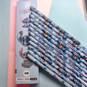 Disney Anime Pencil Sharpener for Children, Lilo and Stitch Series Stationery, School Material, Beautiful, Christmas Gifts, 12pcs per box 10 Main Sales Disney Pen - №8