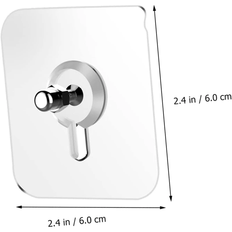 10 pezzi di ganci adesivi senza trapano senza traccia adesivo a vite per adesivi a vite senza punzone per la conservazione della cucina del bagno