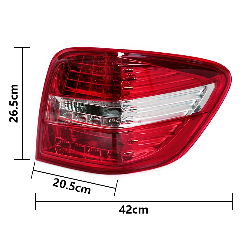 

new LED Tail Lights Assembly For Mercedes-Benz W164 ML-Class ML300 ML350 2009-2011 Taillamp Turn Signal Brake Light Red Shell
