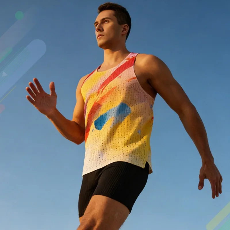 Adult Men Women Running Outdoor Shirts Tight Gym Tank Top Fitness Marathon T-shirts Sport Exercise Basketball Vest Clothes 111
