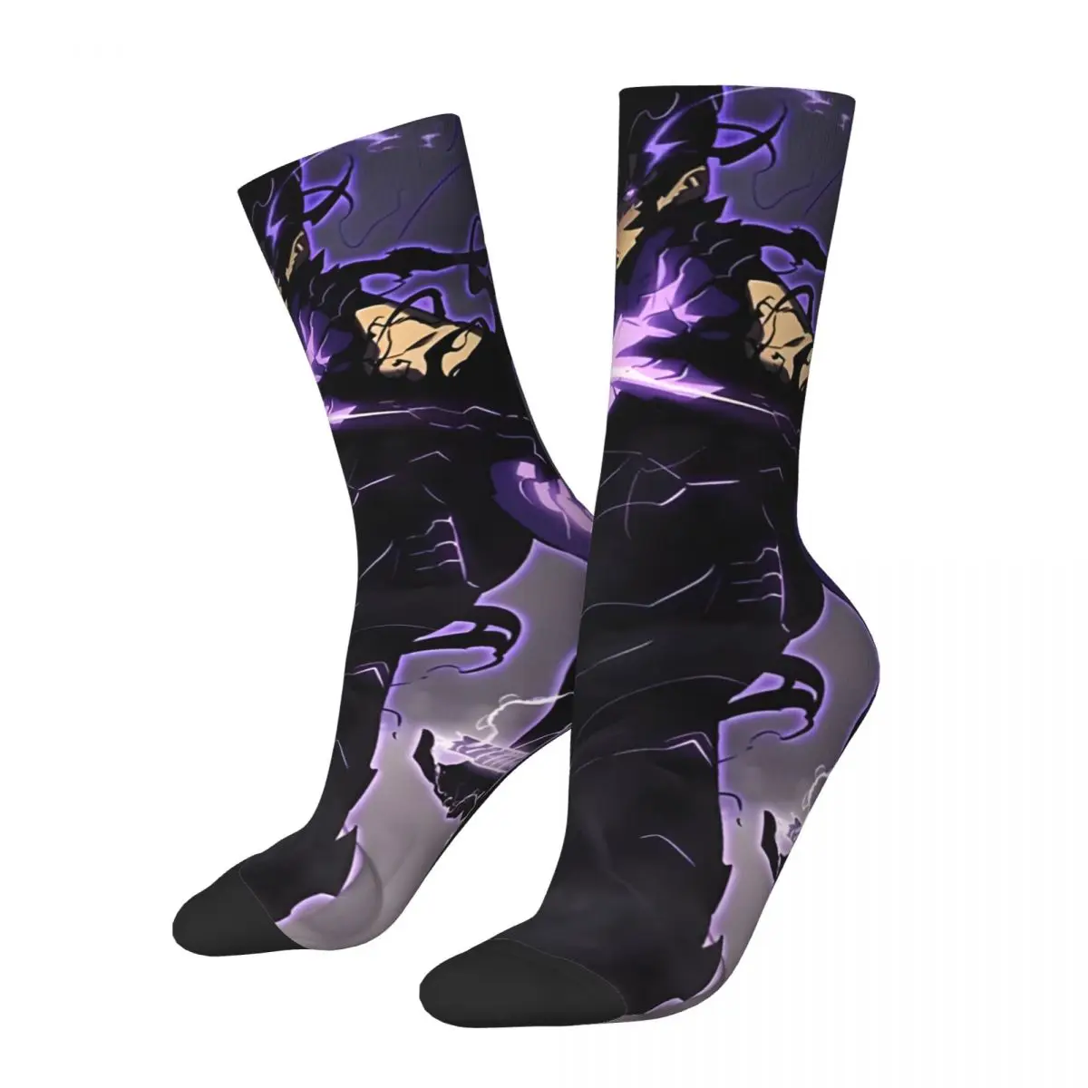 Crazy compression Another Dimension Sock for Men Harajuku Fantasy Anime Quality Pattern Crew Sock Novelty