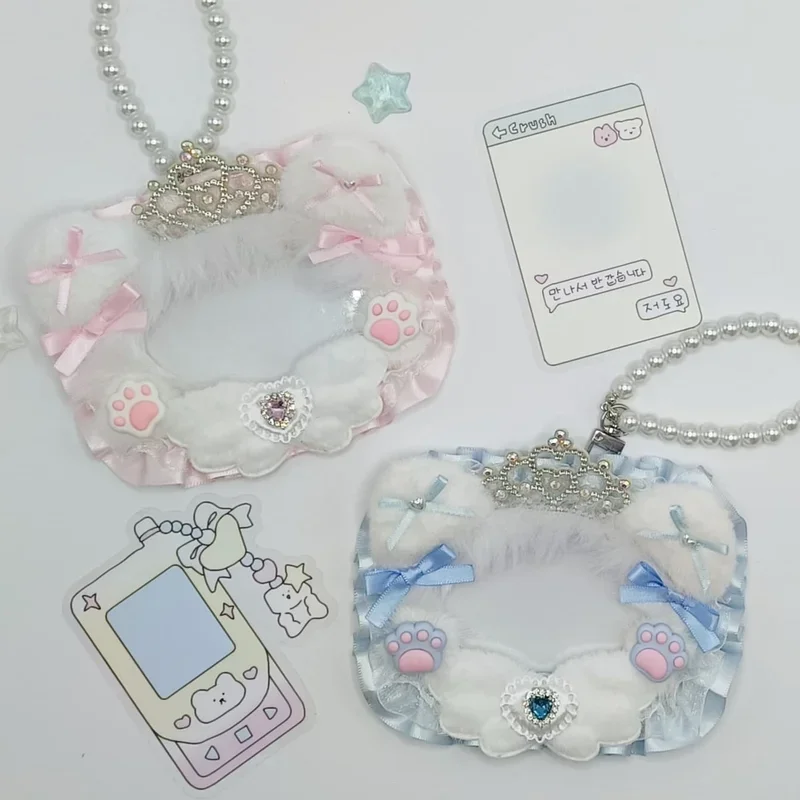 Top Loader for Photo Card Lace Kpop Toploader Pc Decorating Photocard Holder Id Card Holder Poca Sleeves Horizontal Ido