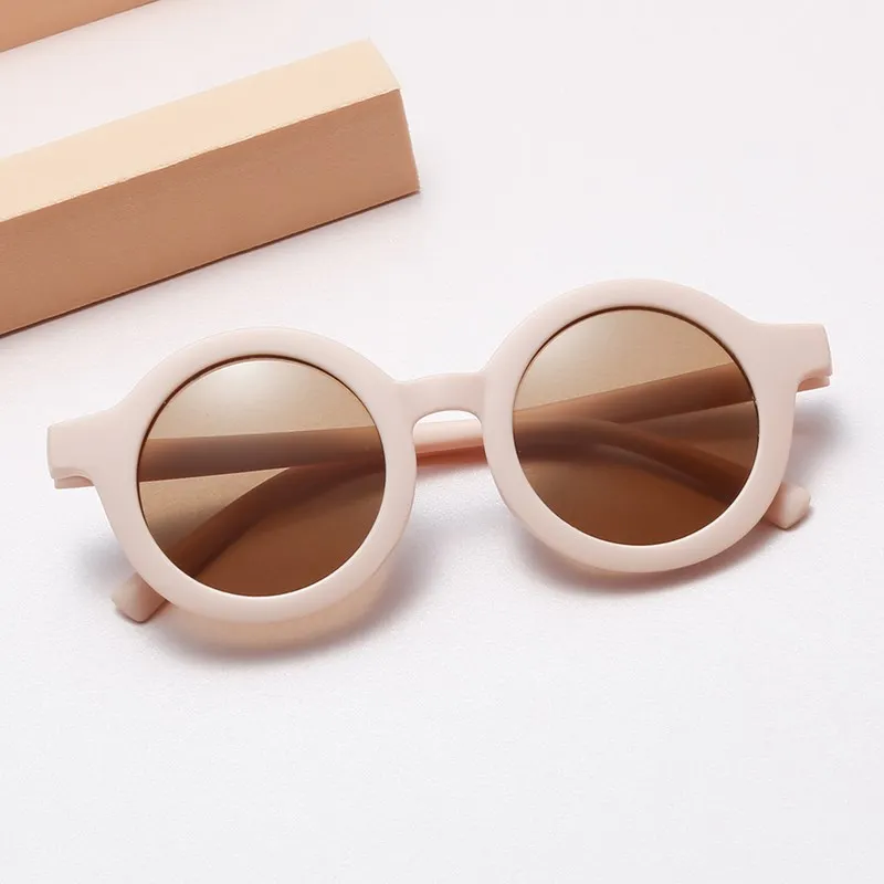 

fashion Round Baby Girl Kids Sunglasses 2022 Children Cute Little Bear Black Pink Colorful Sun Glasses For Kids Unisex UV400