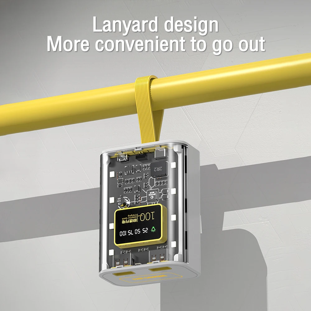 18650 Battery Charger Case Fast Charging DIY Portable Mini Power Bank Digital Display Box Mobile Power Supply With Night Light